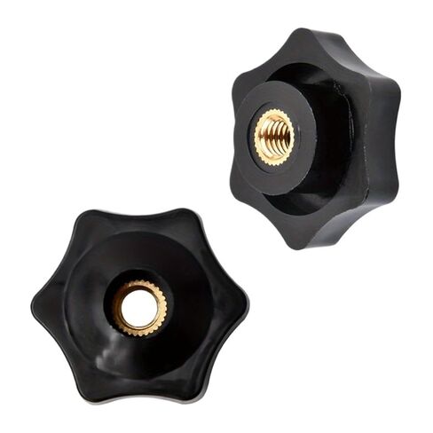 صواميل مقبض زهر البرقوق ‌12 قطعة M6x32mm مجموعة براغي مقبض نحاس/بلاستيك مطلي بالزنك مع صواميل سداسية بخيط جزئي in Saudi Arabia