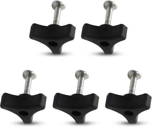 Lawn Mower Triangle Handle Knobs Nut Bolt for Honda Lawn Machine Garden Tools-Black 5Pcs in Saudi Arabia