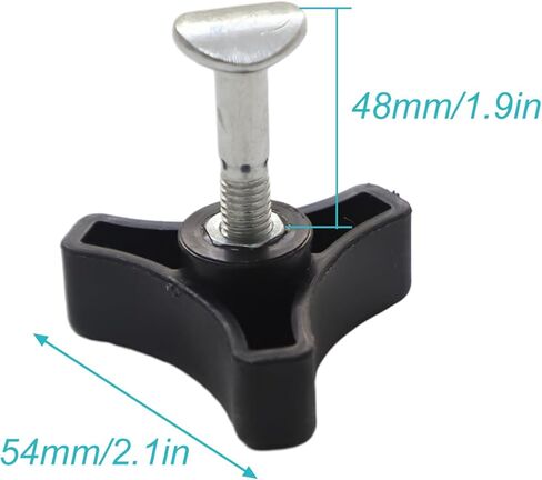 Lawn Mower Triangle Handle Knobs Nut Bolt for Honda Lawn Machine Garden Tools-Black 5Pcs in Saudi Arabia