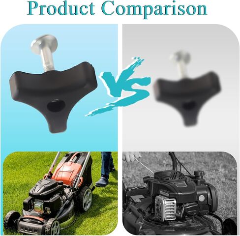 Lawn Mower Triangle Handle Knobs Nut Bolt for Honda Lawn Machine Garden Tools-Black 5Pcs in Saudi Arabia