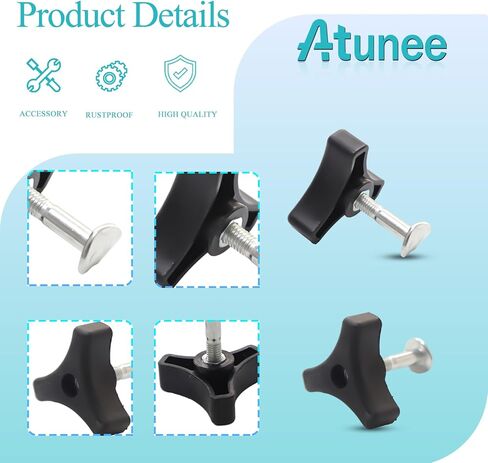 Lawn Mower Triangle Handle Knobs Nut Bolt for Honda Lawn Machine Garden Tools-Black 5Pcs in Saudi Arabia