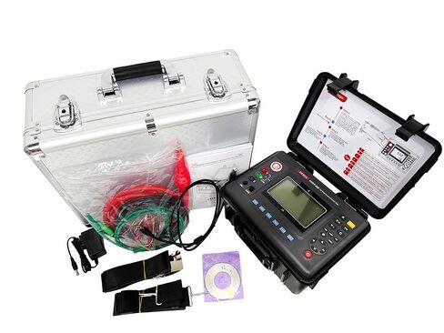 5kV High Voltage Insulation Tester Megohmmeter Touch Screen HV Insulation Resistance Meter with Max Output Voltage 5KV Max Test Resistance 10TΩ Data Storage 500 Groups for Capacitance Test in Saudi Arabia