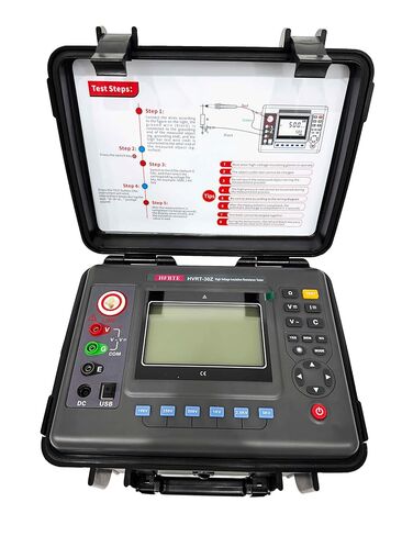 Digital High Voltage Insulation Tester 5KV 10TΩ HV Insulation Resistance Meter with Rated Voltage 100V 250V 500V 1000V 2500V 5000V for Testing Insulation Resistance,Voltage,DC Current,Capacitance in Saudi Arabia