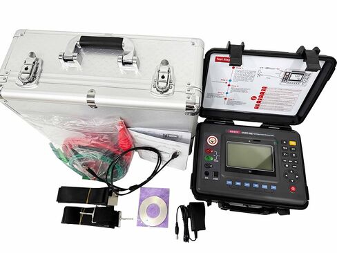 HV Insulation Resistance Tester Megohmmeter High Voltage Insulation Resistance Meter with 6 Voltage Levels Insulation Resistance 0.01MΩ-10TΩ Resolution 0.01MΩ DC Current 0.1nA-6mA USB Interface in Saudi Arabia