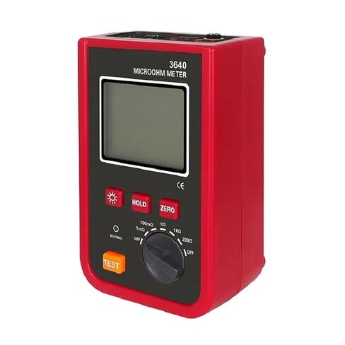 Resistance Tester, ETCR3640 Portable Milliohmmeter 1mΩ-200kΩ DC Low Value Resistance Tester Precision 4-Wire Method AC/DC 2 Channel Multimeter in Saudi Arabia
