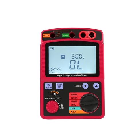 Resistance Tester, LCD High Voltage Insulation Tester Portable Digital Resistance Meter DC/AC Auto Discharge in Saudi Arabia