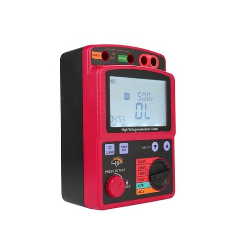 Resistance Tester, LCD High Voltage Insulation Tester Portable Digital Resistance Meter DC/AC Auto Discharge in Saudi Arabia