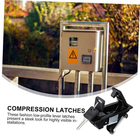 Compression Latch Zinc Alloy Toolbox Lock Adjustable Flush Lever Keyed Lock for Electrical Enclosures and Industrial Cabinets Hardened Security for Home Improvement and Hardware in Saudi Arabia