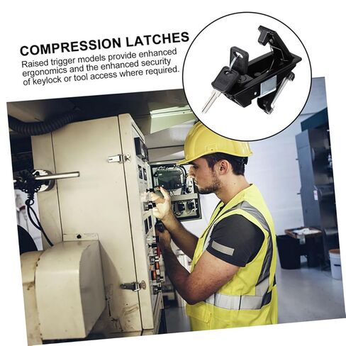 Compression Latch Zinc Alloy Toolbox Lock Adjustable Flush Lever Keyed Lock for Electrical Enclosures and Industrial Cabinets Hardened Security for Home Improvement and Hardware in Saudi Arabia