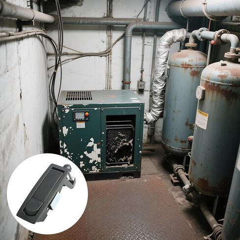 Zinc Alloy Ms606-2 Black Flat Lock, 4 Pieces Set, Button Industrial Lock for Air Compressors, Pressure Boilers, Outdoor Fences and Gates, Sheet Metal Boxes in Saudi Arabia