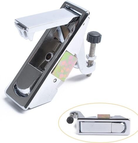 Cnthan7 دراجة نارية عالمية كروم ضغط مزلاج قفل قابل للتعديل رافعة يدوية تعمل دافق رافعة المساعدون لخزانات صندوق الأدوات مقطورة RV البحرية حقائب المزالج in Kuwait