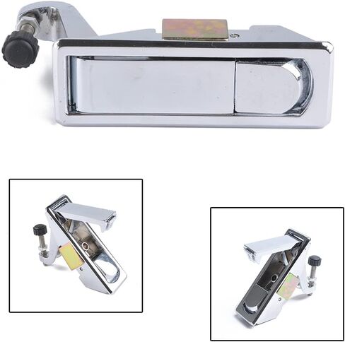 Cnthan7 دراجة نارية عالمية كروم ضغط مزلاج قفل قابل للتعديل رافعة يدوية تعمل دافق رافعة المساعدون لخزانات صندوق الأدوات مقطورة RV البحرية حقائب المزالج in Kuwait