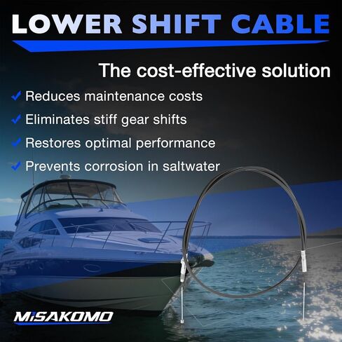 مجموعة كابل التحول السفلي 815471T1 المتوافقة مع محركات Mercury MerCruiser Bravo Stern، استبدال # 815471T1 865437A02 in Saudi Arabia