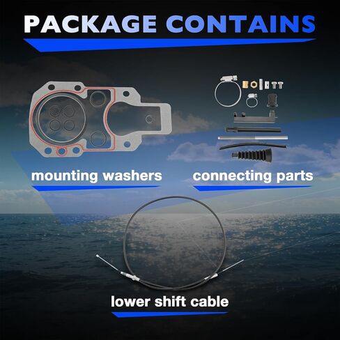 مجموعة كابل التحول السفلي 815471T1 المتوافقة مع محركات Mercury MerCruiser Bravo Stern، استبدال # 815471T1 865437A02 in Saudi Arabia