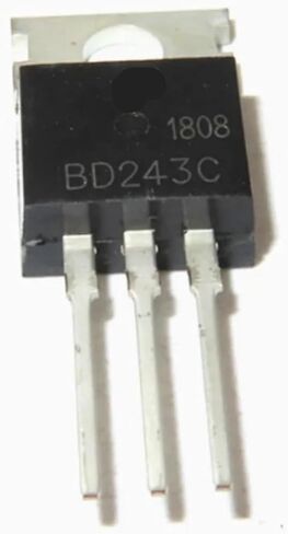 BD241C BD242C BD243C BD244C BD240C TO-220 سائق NPN صمام ثلاثي الطاقة 5 قطعة (BD244C) in Kuwait