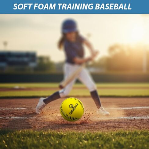 Soft Foam Baseballs – Safe Indoor & Outdoor Practice Baseballs for Beginners – Soft Training Foam Balls for Throwing, Catching & Batting – 12 Pack in Saudi Arabia