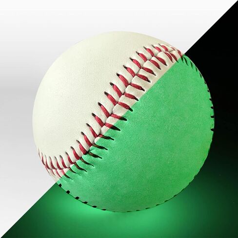 Glow in The Dark Baseballs 2 Pack 9-Inch for Hand-Eye Coordination, Hitting and Fielding Practice Baseball Fans Outdoor Activity Accessories in Kuwait