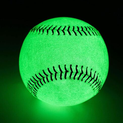 Glow in The Dark Baseballs 2 Pack 9-Inch for Hand-Eye Coordination, Hitting and Fielding Practice Baseball Fans Outdoor Activity Accessories in Kuwait