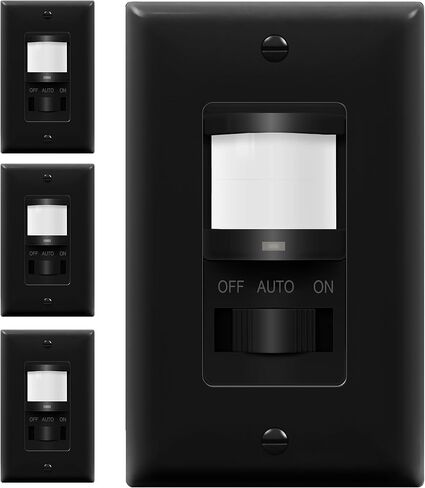 TOPGREENER مفتاح إضاءة مستشعر الحركة PIR للإشغال/الشاغر، وظيفة التعلم، لا محايد ولا يتطلب أرضية، تحميل LED ساطع 200 وات/150 وات، مدرج في قائمة UL، لوحة حائط، أبيض، عبوتان in Kuwait