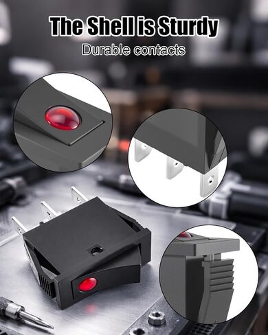 RK1-15 مفتاح هزاز مناسب لسخانات Sok-en والتطبيقات الكهربائية المنزلية 3-Pin 2-Position 16A 125/250VAC T100/55، قطعتان in Kuwait