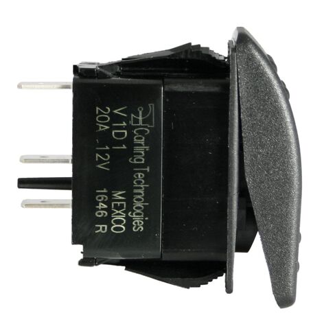 Carling Rocker Switch - Illuminated Red - V1D1, SPST, 3 terminals, Sealed, Waterproof, dusproof (Red) in Saudi Arabia