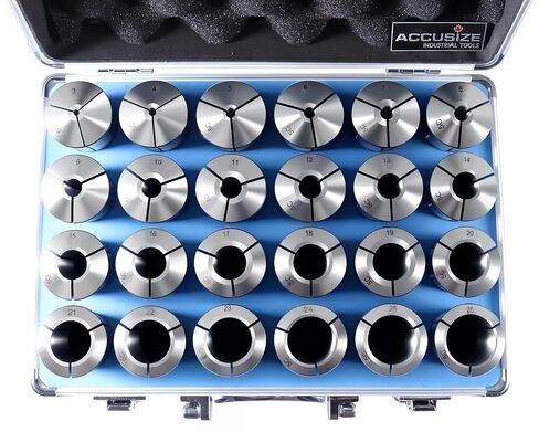 Accusize Industrial Tools 24-Pc 3-26 mm 5C أطواق دائرية دقيقة، متري، متصلب وأرضي، 0200-5552 in Saudi Arabia