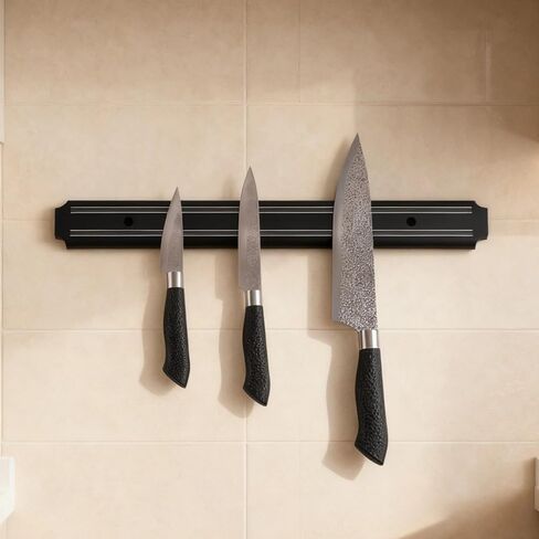 Magnetic Knife Holder, Magnetic Knife Strips(15 Inch X Set of 2) Magnetic Knife Storage Strip, Kitchen Utensil Holder,Tool Holder,Multipurpose Magnetic Knife Rack for Kitchen Garage Workshop in Kuwait