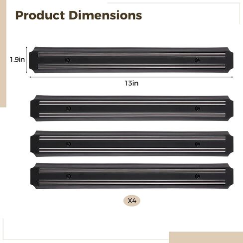 Magnetic Knife Holder, Magnetic Knife Strips(15 Inch X Set of 2) Magnetic Knife Storage Strip, Kitchen Utensil Holder,Tool Holder,Multipurpose Magnetic Knife Rack for Kitchen Garage Workshop in Kuwait