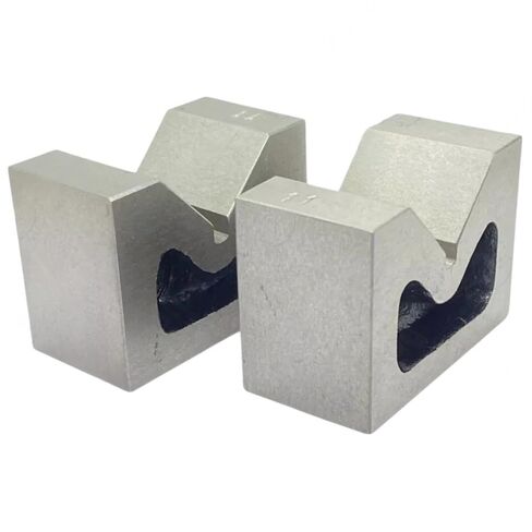 Pair of Cast Iron VEE Blocks 2 Inch Parallels Measuring Tools V Block Bluefox in Saudi Arabia
