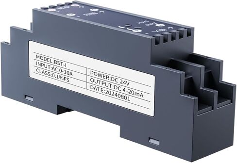 4-20mA to 0-10V to 1-5V Current Transducer Transmitter 0-20A AC Current Transmitter DC24V 0-10mA Current Sensor(0-20mA Out,AC 0-5A_DC 24V) in Kuwait
