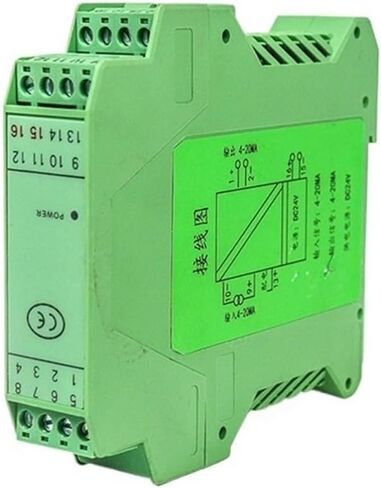 1pcs Analog 4-20mA Signal Isolators 2 Wire Loop Powered Rail Mount Signal Conditioner 18-32VDC(0-5V_18-32VDC) in Saudi Arabia