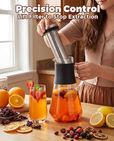 ماكينة صنع القهوة المثلجة مع مرشحات معدنية من السيليكون مانعة للانزلاق سعة 1600 مل in Kuwait