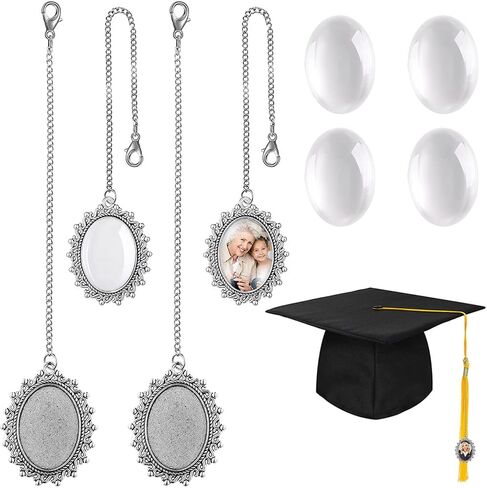 Graduation Cap Photo Charm, 4Pcs Class of 2024 College Gifts in Saudi Arabia