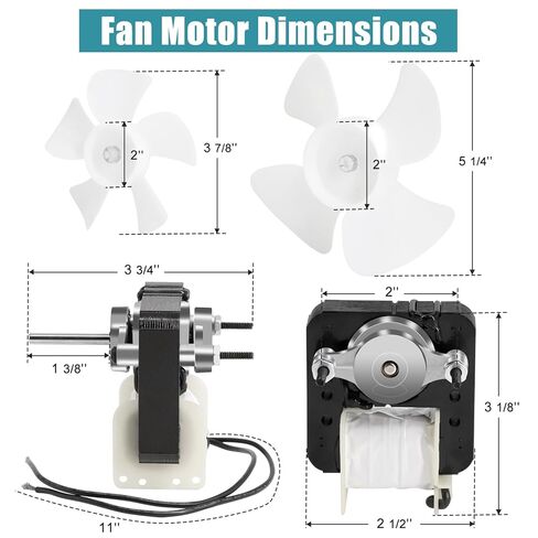 Criditpid EP670 SM670 Universal Utility Motor Kit Replaces 250340, 250355, 90970, 90971, EM670, 653026, 33-670, C-Frame Motor 120V for Exhaust Fan, Refrigerators, Range Hood, Evaporator Fan Motor in Saudi Arabia