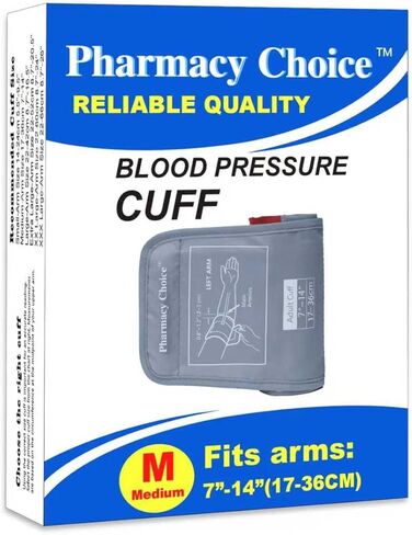 سوار ضغط دم متوسط ​​للأطفال، ذراع نحيف، سوار Adout، متوافق مع معظم الشاشات، سوار بديل لضغط الدم ARM مع 8 موصلات 17-36 سم (7"-14") in Kuwait