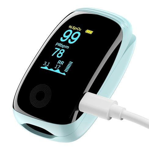 Finger Pulse Oximeter, Fingertip Blood Oxygen Saturation with Pulse Monitor, Oximeter with Lanyard, Pulse Oximeter for Sport and aviation use only (pink) TY07 in Saudi Arabia