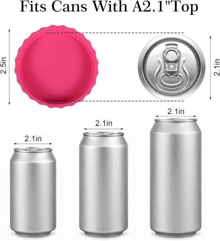 6 Pack Caps for Soda Cans, Reusable Can Lids Soda, Cans Caps Lid Sodas for Standard Can, Leak-Proof for Beer, Sodas & Beverages in Saudi Arabia