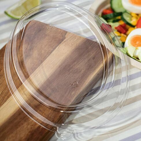 Karat FP-KDL1065-PET PET Dome lid for 28oz Bagasse Burrito Bowl, Bowl Lids, Transparent Design - Case of 300 in Saudi Arabia