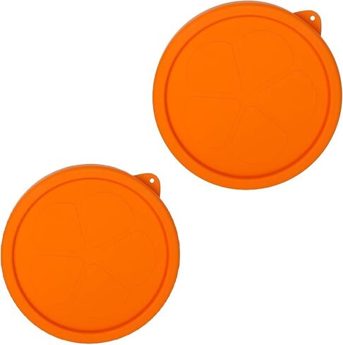 Replacement Silicone Lids for Pyrex, Anchor Hocking 4 Cup Glass Containers, Airtight 7201-PC/ZLID1905-AH Silicone Lids for 4 Cup Bowls, Dishwasher Safe Covers for Oven 2 Pack Orange in Saudi Arabia