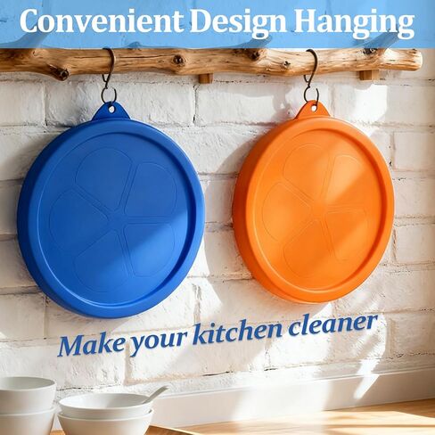 Replacement Silicone Lids for Pyrex, Anchor Hocking 4 Cup Glass Containers, Airtight 7201-PC/ZLID1905-AH Silicone Lids for 4 Cup Bowls, Dishwasher Safe Covers for Oven 2 Pack Orange in Saudi Arabia