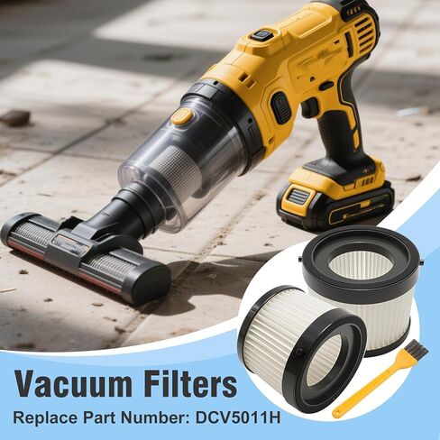 EATAKWARD 3 Pcs HEPA Vacuum Filters Relacement for 20V Cordless Handheld Vacuum, Washable Replacement for DCV501HB DCV5011H - Compatible with Makita, CAMXTOOL，KXX, TengXcel in Saudi Arabia