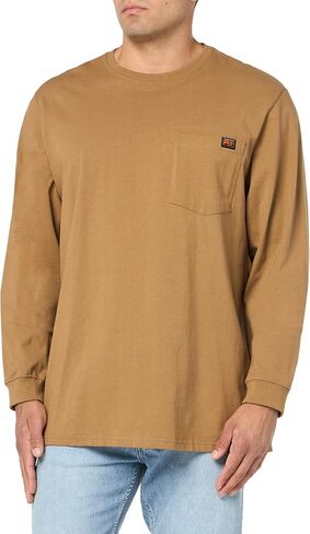 Timberland PRO Men's Core Pocket Long-Sleeve T-Shirt, Navy in Saudi Arabia
