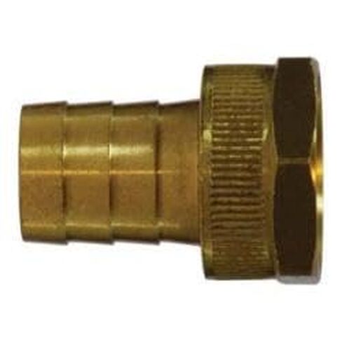 30454 محول سداسي طرفي أنثى ذو ساق قصيرة مع صامولة سداسية، خرطوم حديقة شائك 5/8 بوصة × 3/4 بوصة FGH، نحاس (3 عبوات) in Saudi Arabia