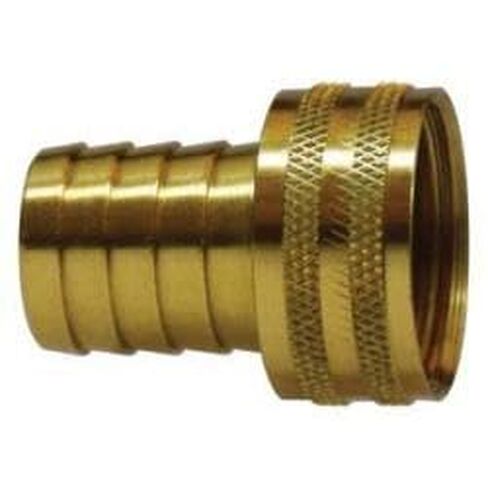 30468 Short Shank Swivel Adapter with Knurled Nut, 3/4 in Garden Hose Barbed x 3/4 in FGH, Brass (3 Pack) in Saudi Arabia
