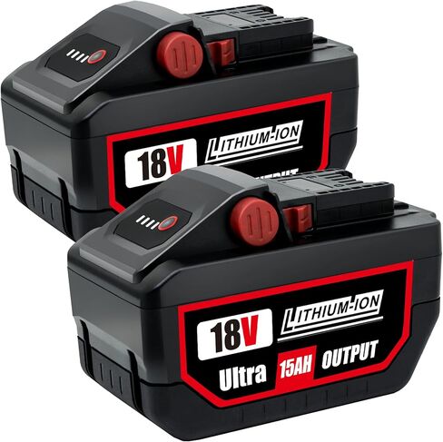 5.0Ah M18 Battery Replacement for Milwaukee M18 Battery 48-11-1850 48-11-1860 2 Pack Compatible with Milwaukee 18V Cordless Power Tools XC Lithium Battery in Kuwait