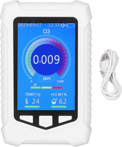 Air Detector, Handheld Colorful Ozone Meter Detector with USB Charging and Sensitive Sensors for Air Quality Testing, Indoor Air Quality Meters in Saudi Arabia