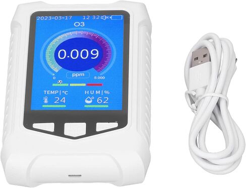 Air Detector, Handheld Colorful Ozone Meter Detector with USB Charging and Sensitive Sensors for Air Quality Testing, Indoor Air Quality Meters in Saudi Arabia