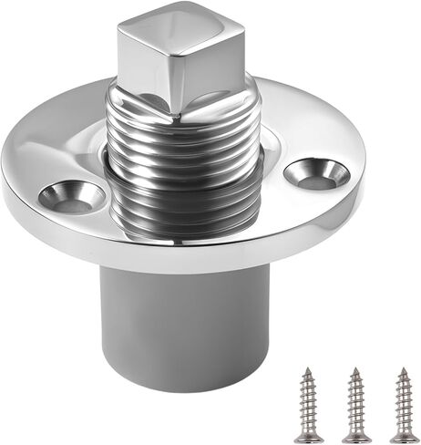 SPEEDWOX Stainless Steel Boat Drain Plug Kit Marine-Grade Garboard Thru-Hull Drain Plug Threaded Transom Plug Kayak Drain Plug Aluminum Boat Drain Plug Kit Grade Garboard Thru-Hull Drain Plug in Saudi Arabia