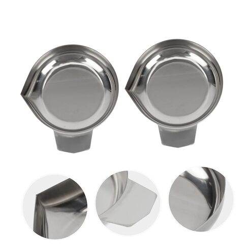 Mikinona Small Stainless Steel Scale Trays 2.95X2.55 Inch Electronic Weighing Pans for Precise Food Measurement in Home Kitchen Bakery Restaurant 2 Pack in Saudi Arabia