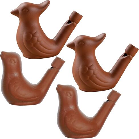 CZFSWT 4Pcs Bird Water Whistle, Bird Party Whistle, Whistle Party Favors Suitable for Outdoor Team Signals and Party Activities in Saudi Arabia
